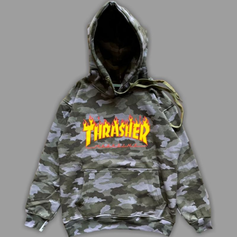 Jaket Hoodie Thrasher Camo Premium Quality