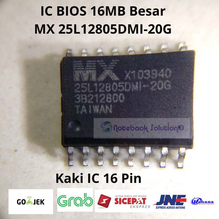 IC BIOS 16MB BESAR MX 25L12805DMI-20G Untuk LED TV Mesin Computer Dll