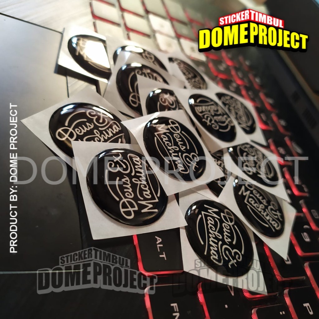 STIKER MOTOR EMBLEM 3D LOGO DEUS KALIPER REM AKSESORIS YAMAHA HONDA SUZUZI KAWASAKI AESTHETIC KEREN