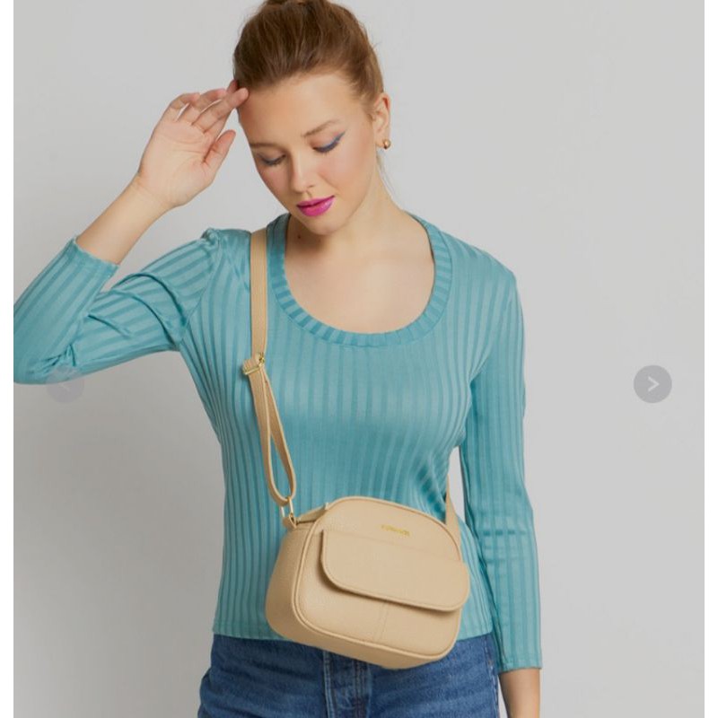 Sophie paris tas selempang wanita bonita cream shopie martin paris