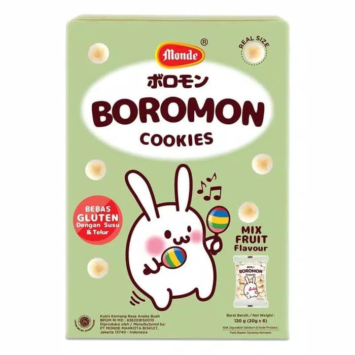 

Monde Boromon Mix Fruit Biskuit 120gr