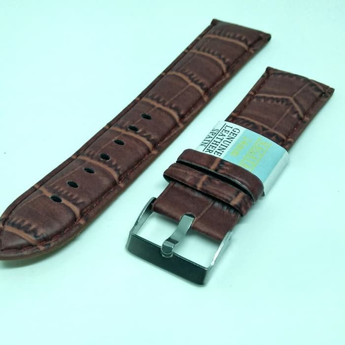 strap 24mm genuine leather tali jam tangan murah