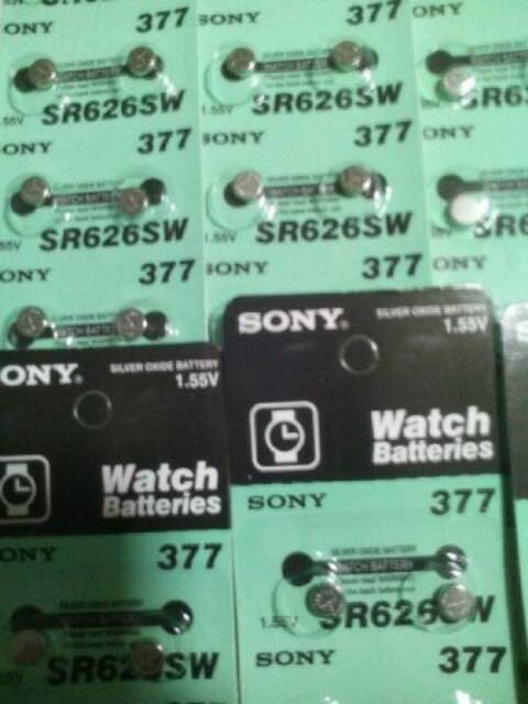 Batre Jam Sony 1.55V SR626 HARGA UNTUK 20 pcs / 20 Biji / 2 LEMBAR