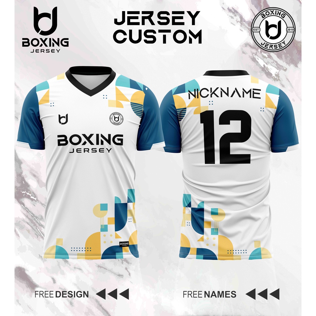 [Bisa Satuan] Jersey Futsal Patern Full Print Premium Dryfit Celana Sablon Boxing Jersey