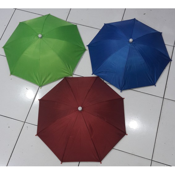 Payung Topi GRADE A TOP/ kepala Payung / Payung Kepala besar diameter 60cm 60 cm head umbrella