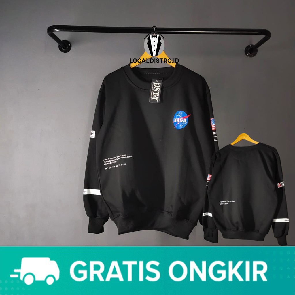 CREWNECK NASA PRIA / CREWNECK NASA WANITA / CREWNEK NASA FULL TAG H&amp;M