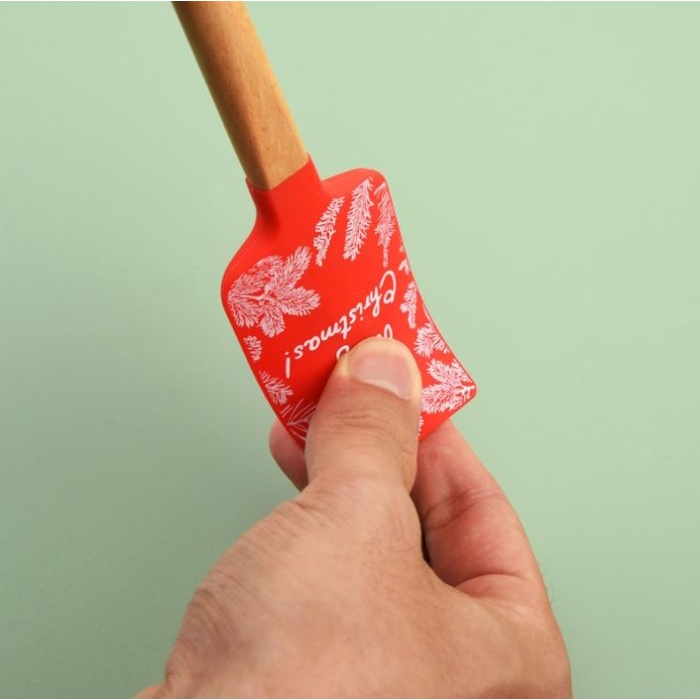 Spatula Silicone Gambar Karakter Print Motif Scraper Tahan Panas