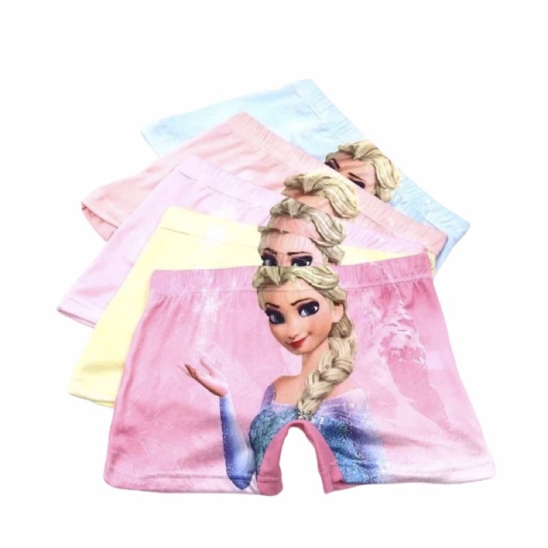 6 PCS CD KANCUT CELANA DALAM BOXER ANAK PEREMPUAN BAHAN ADEM FROZEN / CD BOKSER ANAK CEWEK FROZEN