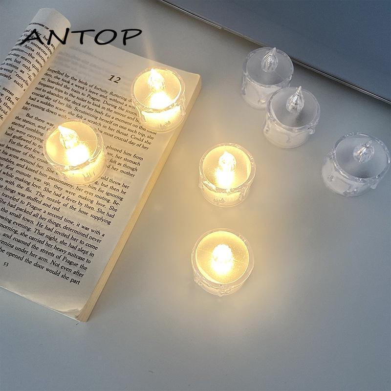 Lampu Lilin Led Mini Candle Portable Lampu Hias Dekorasi Pesta Samping Tempat Tidur Lampu Malam Suasana ANTOP