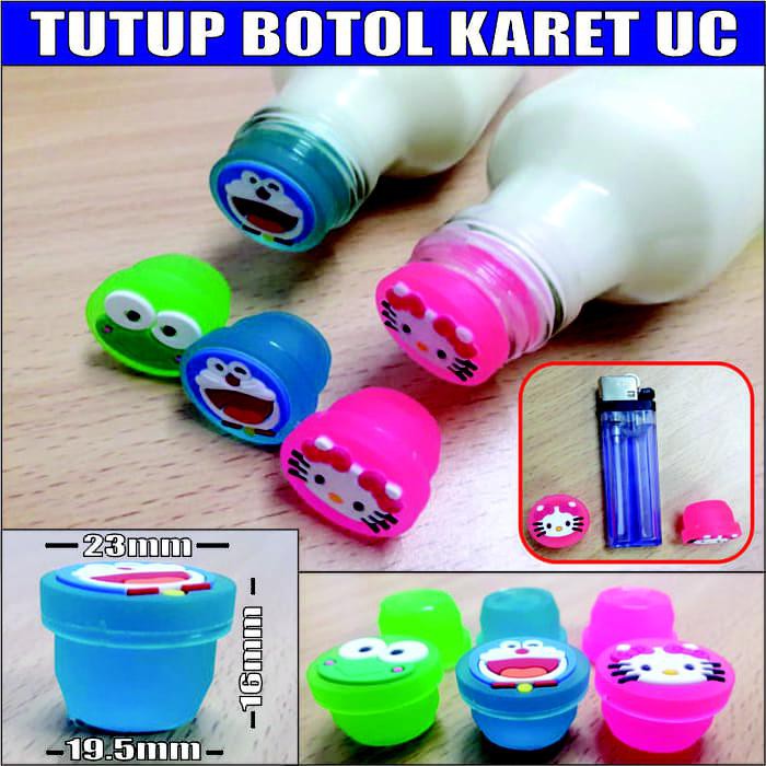 Tutup karet botol UC 1000 air susu ibu ASI ASIP doraemon keroppi hello Termurah