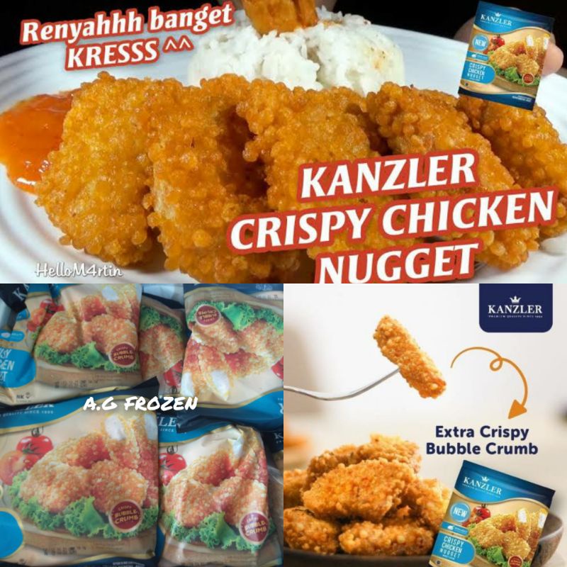 

Kanzler chicken nugget crispy 450grm