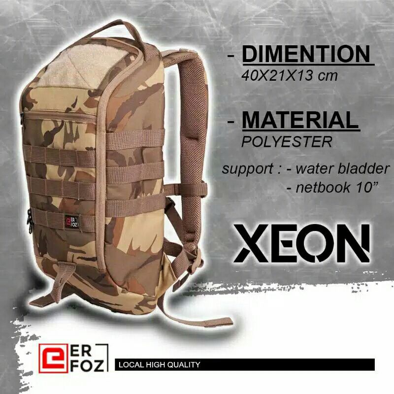 Tas Punggung Ransel XEON BY ERFOZ Original