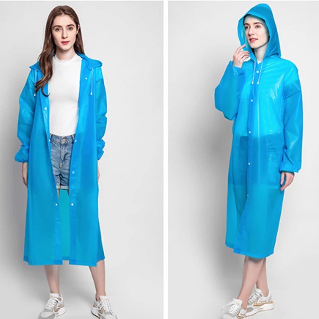 Jas Hujan Wanita Korea Dewasa Mantel Polos Perempuan Terusan Kekinian Raincoat Ponco NEW2