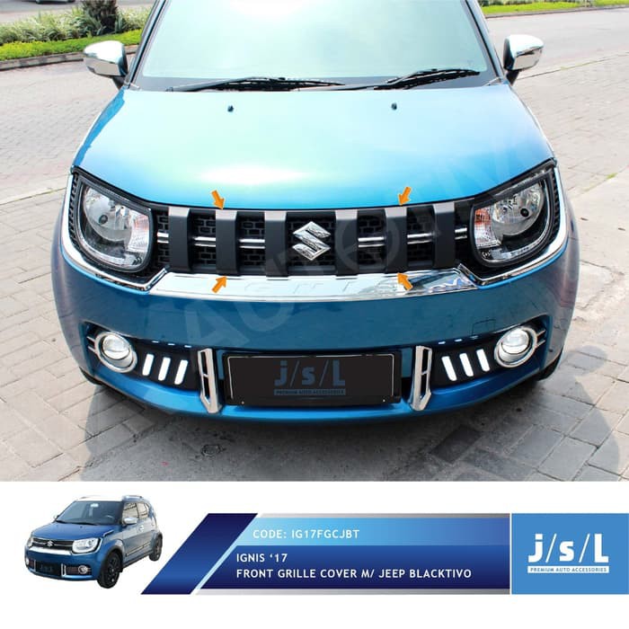 Grille Depan Ignis Model Jeep Blacktivo/hitam doff