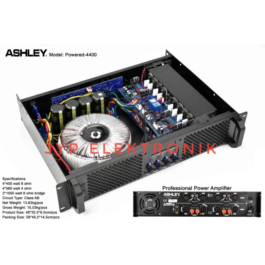 POWER AMPLIFIER ASHLEY POWERED 4400 / ASHLEY POWERED4400 ORIGINAL