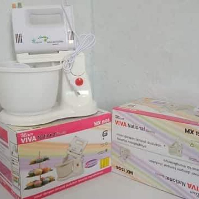 Trisonic Humeless Stand Mixer Com Mixer Berdiri Alat Bikin Adonan Kue Pengocok Kocokan Telur Telor