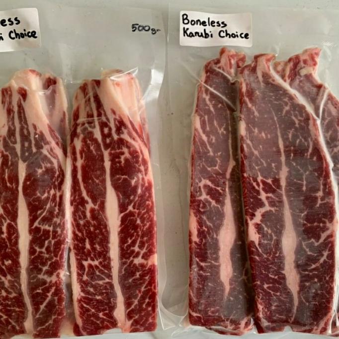 

KARUBI BONELESS RIBS - KARUBI SHORT RIBS CHOICE US/ DAGING IGA SAPI DFGH5136