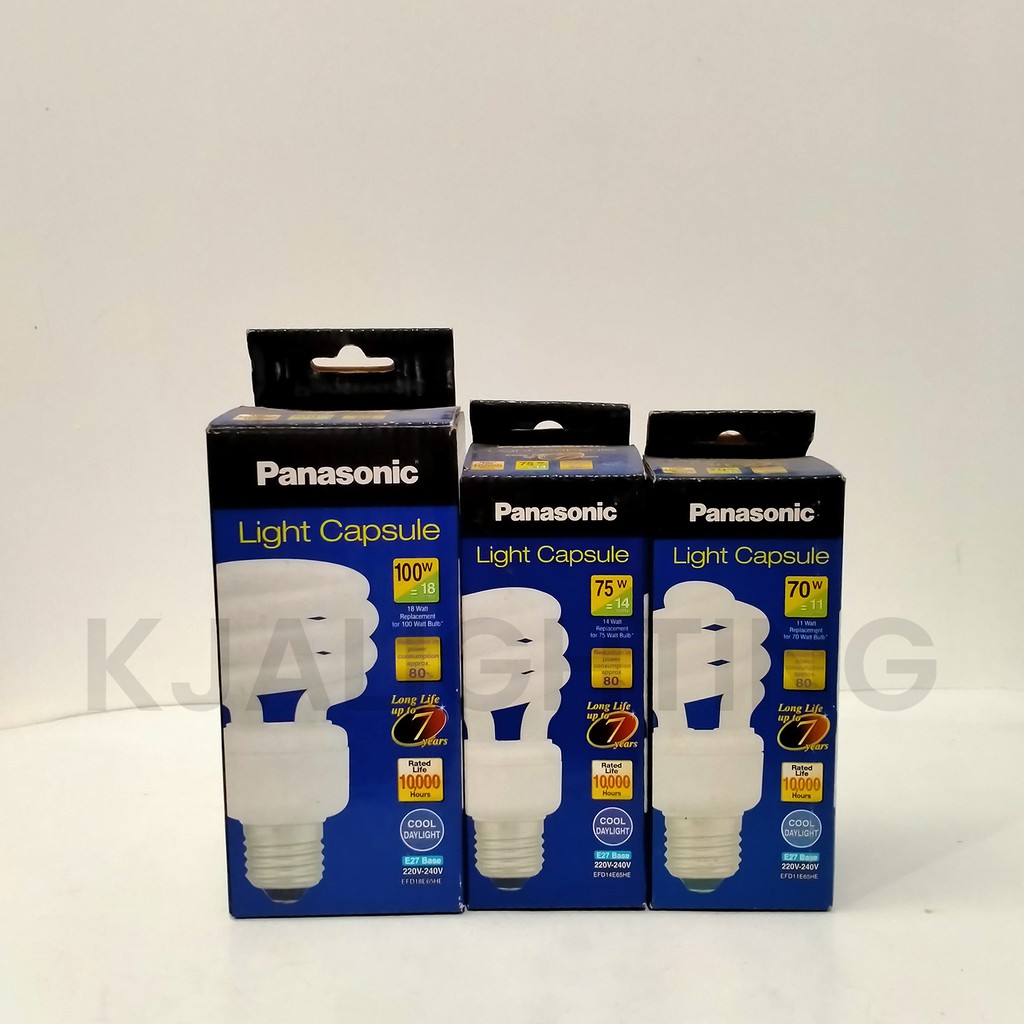 LAMPU PANASONIC CAPSULE 14W 14 WATT PUTIH SPIRAL EFD14E65HE