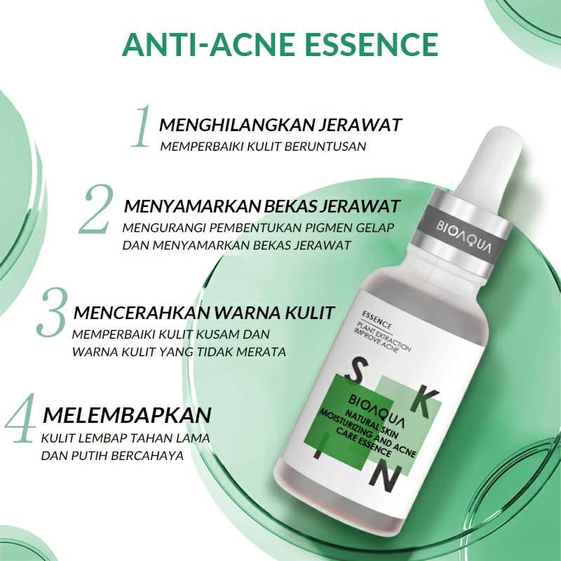 BPOM BIOAQUA Face Serum Skincare 30ml/50ml Niacinamide Brightening Serum/Hyaluronic Acid Serum/Anti Aging/Acne Serum jerawat dan bekas jerawat/Hydrating Serum Essence Wajah / BS