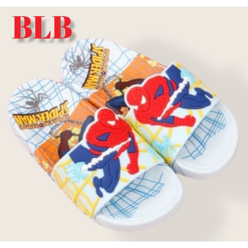 SANDAL KARET ANAK KARAKTER SPIDER INPORT SANDAL JELLY IMPORT BUAT ANAK COWOK