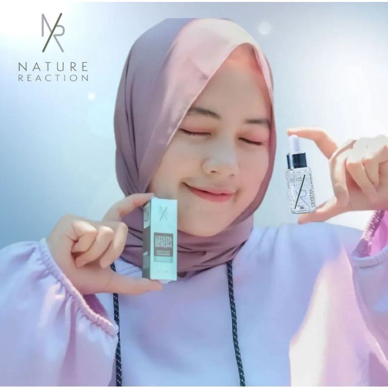 Nr Serum Wajah Glowing - Nature Reaction Crystal Bright Pemutih Wajah Menghilangkan flek hitam di wa