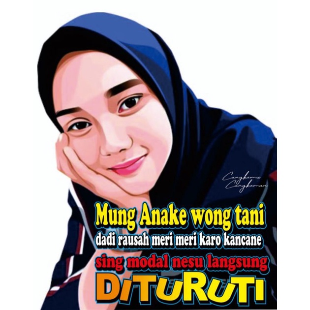 Jual STICKER PRINTING GAMBAR CEWEK HIJAB UNTUK KACA PINTU/BODY PINTU