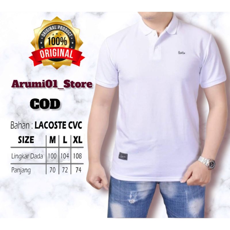 Polo Shirt Kaos Kerah Pria Premium Murah LEVIN PREMIUM CVC