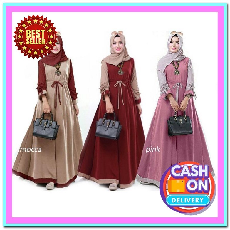 Baju Muslim Wanita Bsju Syari Murah Buju Muslimah Bj Wanita Sarii Games Polos Mewah Jumbo Ghamis Cew