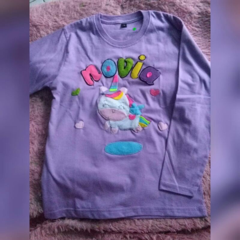 Kaos flanel lengan panjang