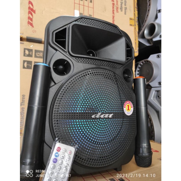 PROMOSI PORTABEL SPEAKER SPIKER DAT 8 IN INC INCI INCH INCHI SALON AKTIF BLOUTHOT KARAOKE TERLARISSP
