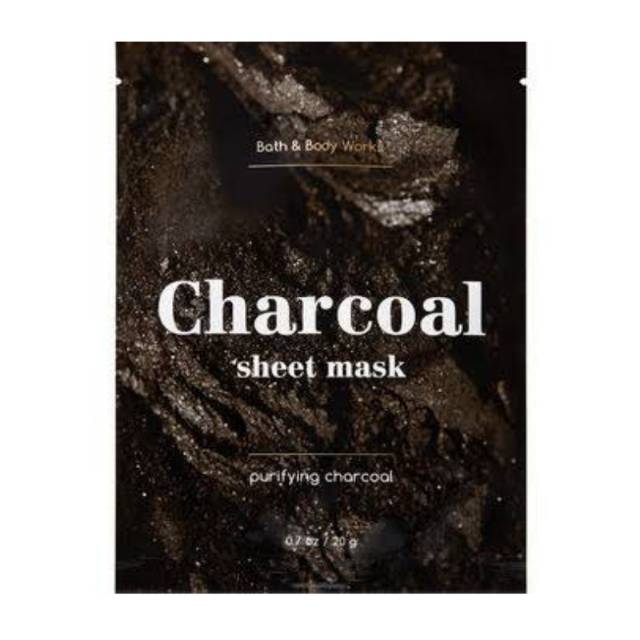 CHARCOAL SHEET MASK / MASKER WAJAH - BATH AND BODY WORKS