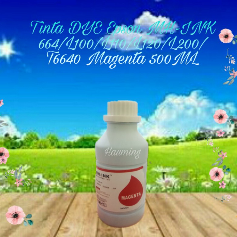 Tinta Cair Refill DYE INKJet Korea Epson 664 L100 L110 L120 L200 L210 L300 L550 L555 Magenta 500ml