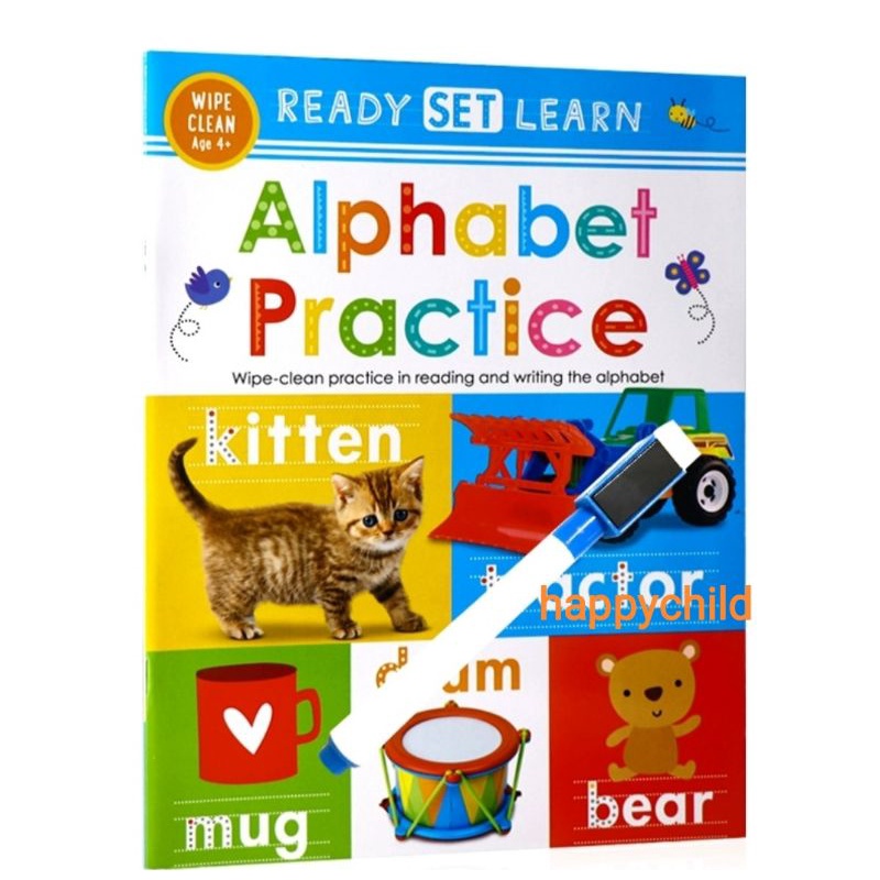 original Alphabet practice ready set learn buku anak buku nursery happychild