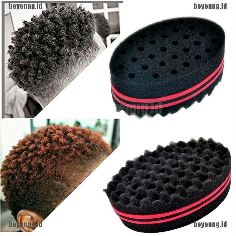 Bey Sisir Spons Warna Hitam Untuk Rambut Gimbal / Keriting Afro