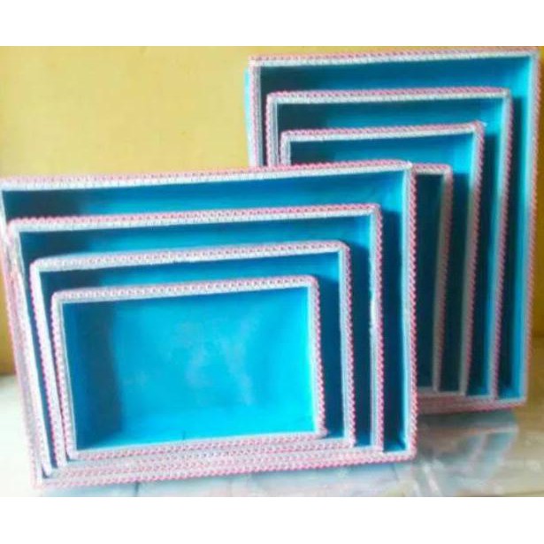 

[Star PluS ID 9Ap0Bn] Kotak Parcel Hantaran Seserahan Pengantin Lamaran 1 Set Isi 4 ▷