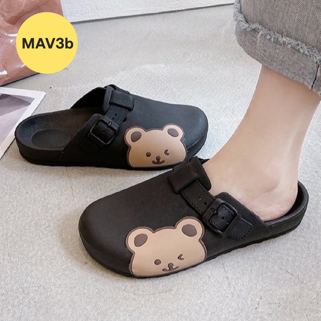 LAPAGO - Sandal Wanita Pria Slip On Cewek Korean Style Empuk Anti Selip Sendal Karet EVA Type MAV