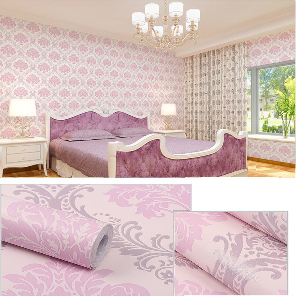 Wallpaper dinding 3d kamar tidur / Wallpaper dinding kamar tidur anak wallstiker Motif Ulir Batik Polkadot Mix Ukuran 45Cmx 5 Meter-4