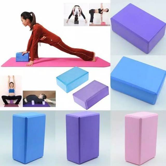 Balok Yoga/Bantal Bantalan Brick Block Yoga Polos EVA PVC MB2380