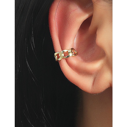 LRC Anting Fashion Imitation Gold Copper C-shaped Non-hole Ear Bone Clip