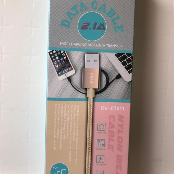 KIVEE CABLE KABEL DATA TERMURAH CT011 USB TYPE-C/MICRO ORIGINAL FAST CHARGING