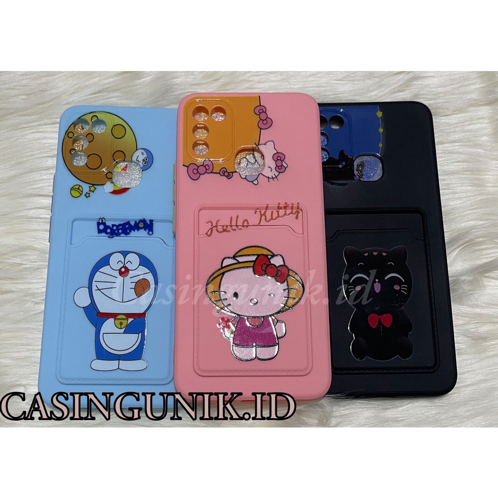 SOFT CASE KARAKTER/ BONEKA + SLOT CARD OPPO RENO 5F/ RENO 4F/ A31/ F17 PRO/ F19 PRO/ A94/ F9/ F9 PRO