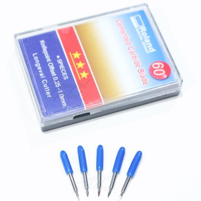 

Mata Pisau Mesin Cutting Sticker Roland Blade 60 (Isi 5 Pcs)