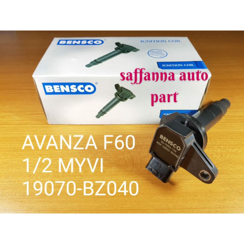 COIL IGNITION COIL TOYOTA AVANZA 1.5 VVTI F60 BENSCO OEM