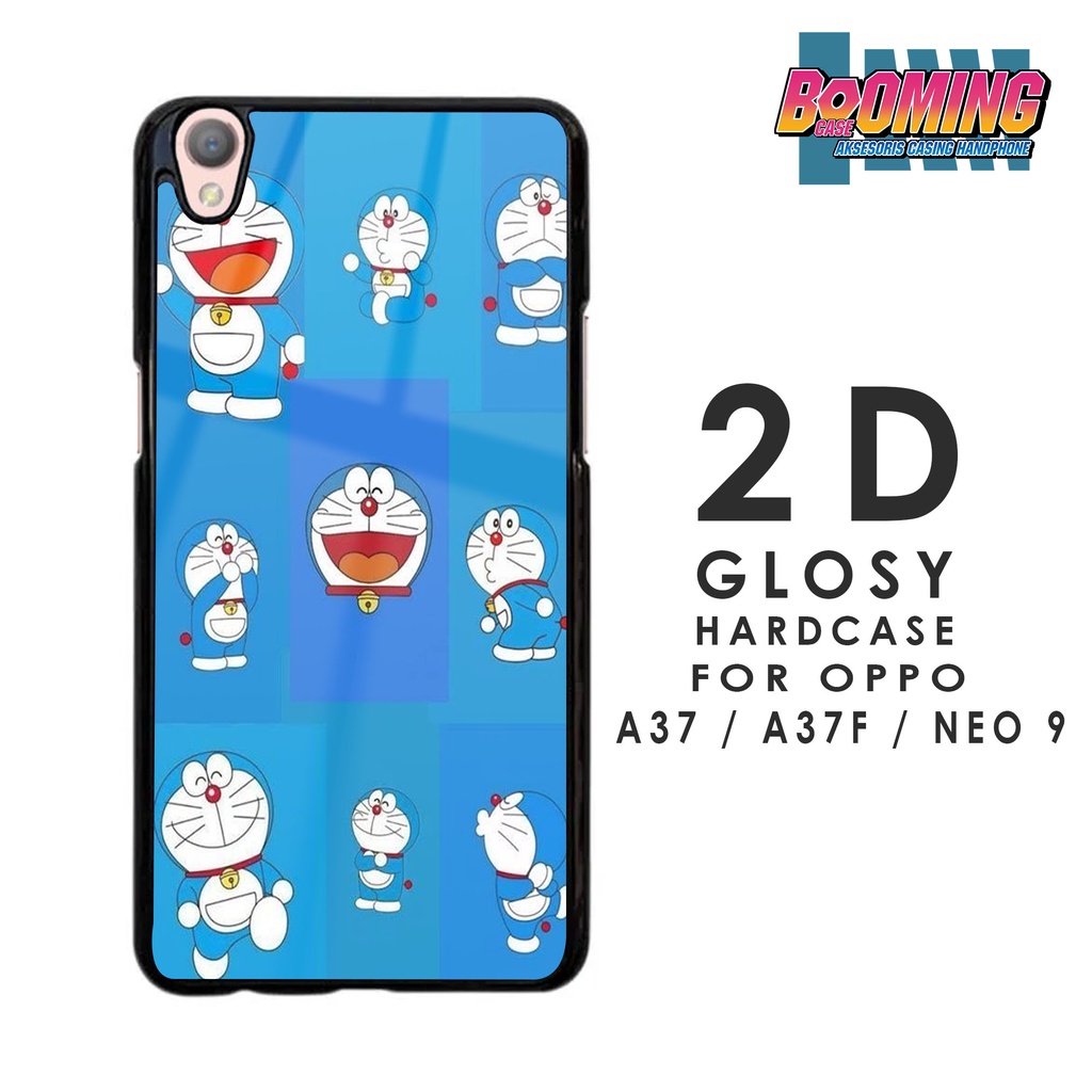 Case Oppo A37 / A37F / NEO 9 Casing Motif DORAEMON Hardcase 2D Glossy - Pelindung Belakang Hp -  Sof