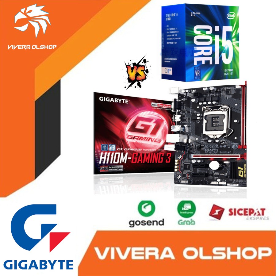 PAKET PROC I5-7400 VS MB GIGABYTE H110M G1 GAMING (SECOND)