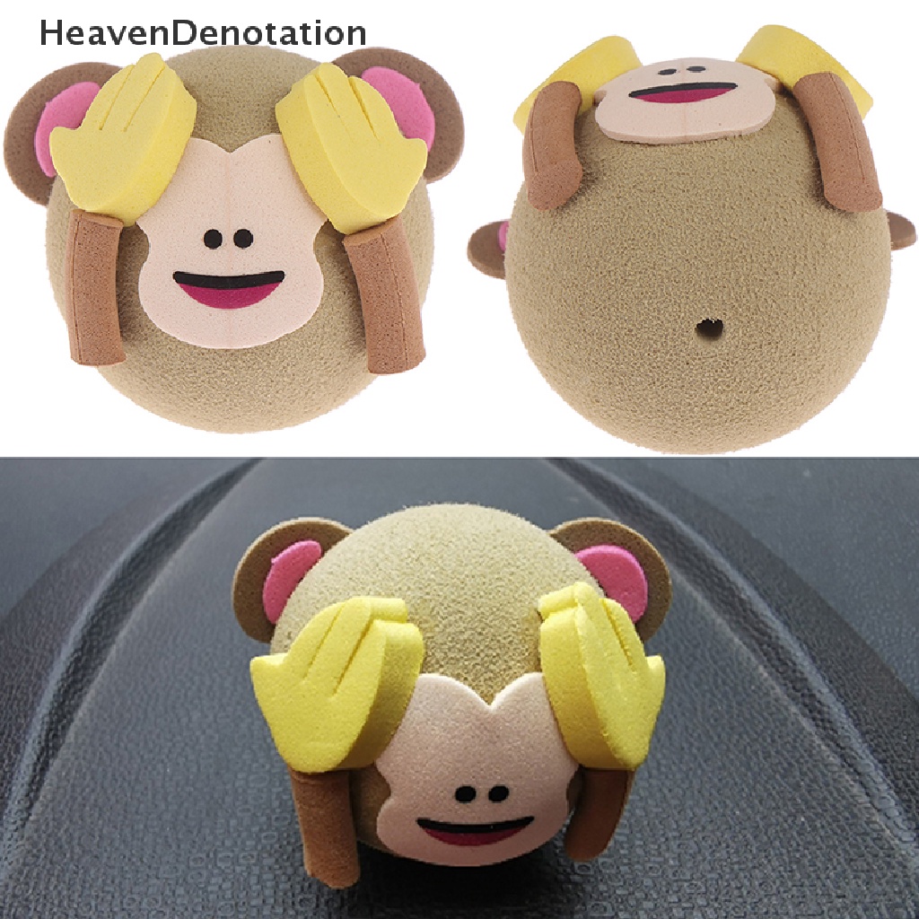 [HeavenDenotation] 1Pc Cute monkey car suv antenna pen topper aerial EVA ball decor toy gift