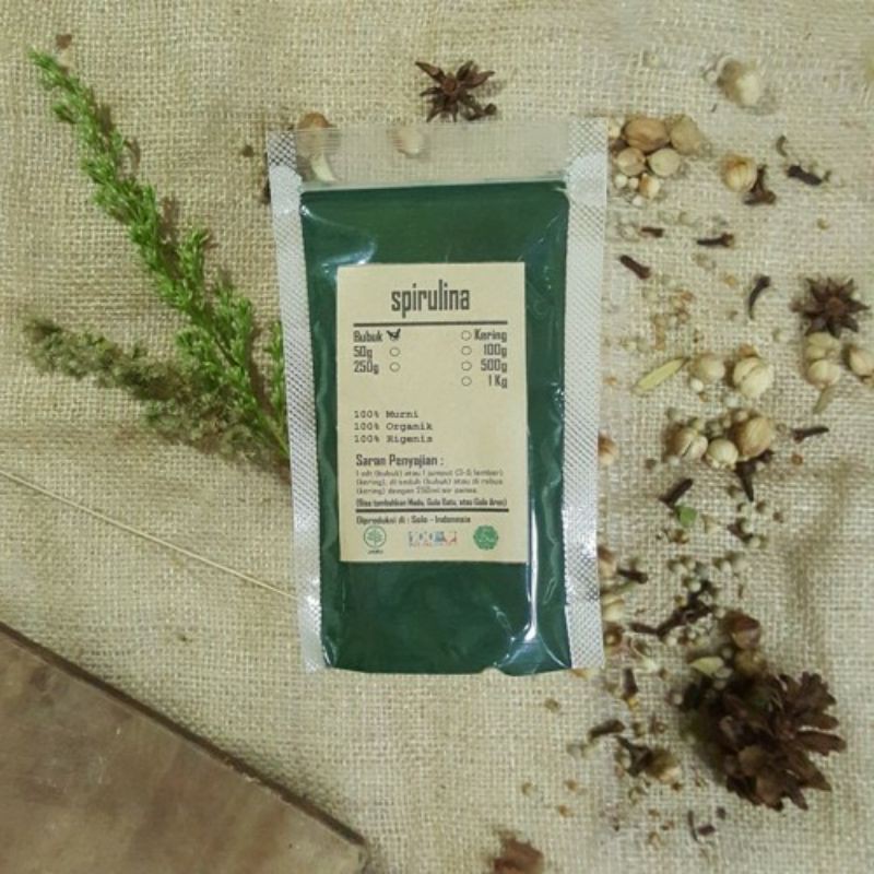 

Minuman Jamu Herbal Menambah Nutrisi Tubuh Spirulina Bubuk