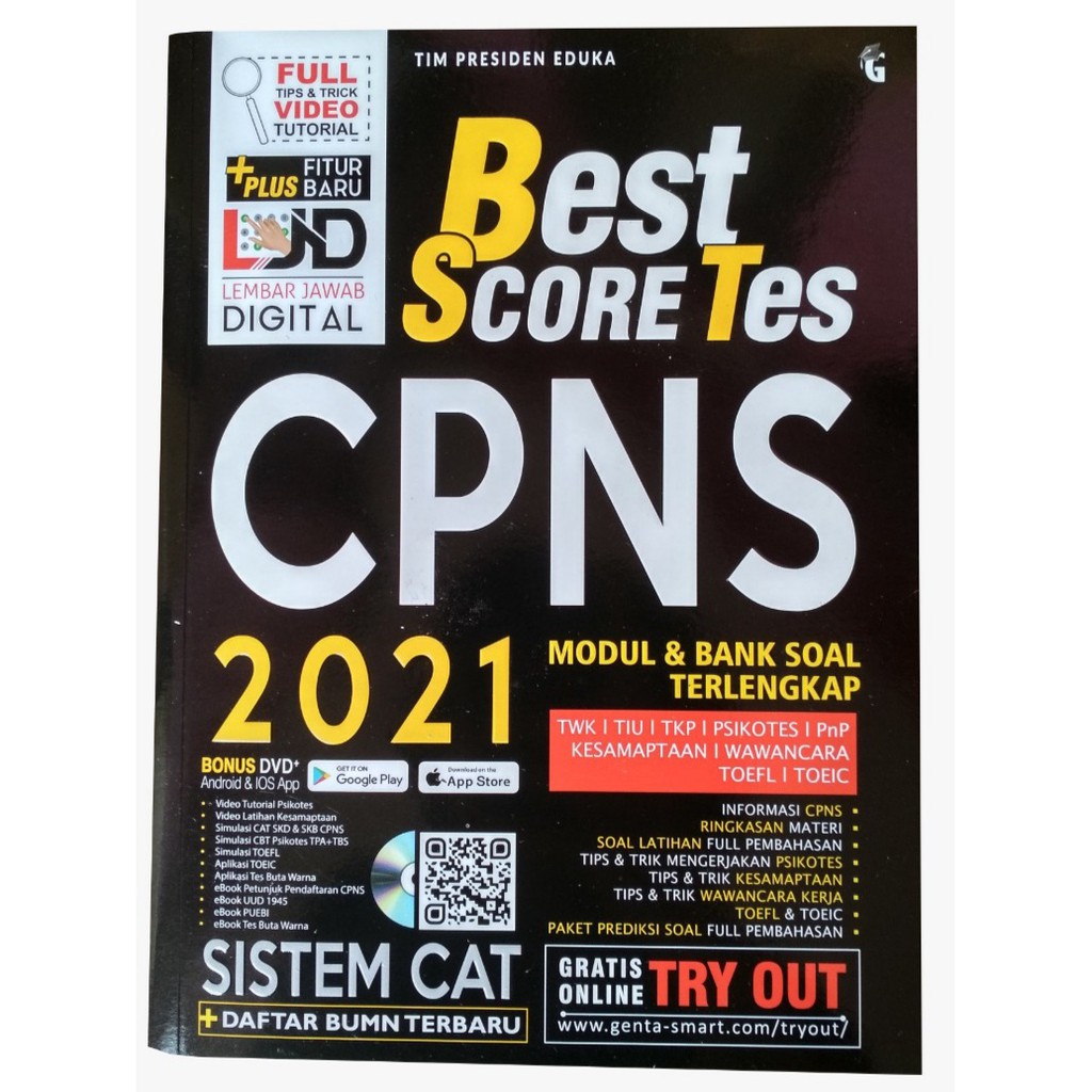 

BEST SCORE TES CPNS CAT 2020 / 2021