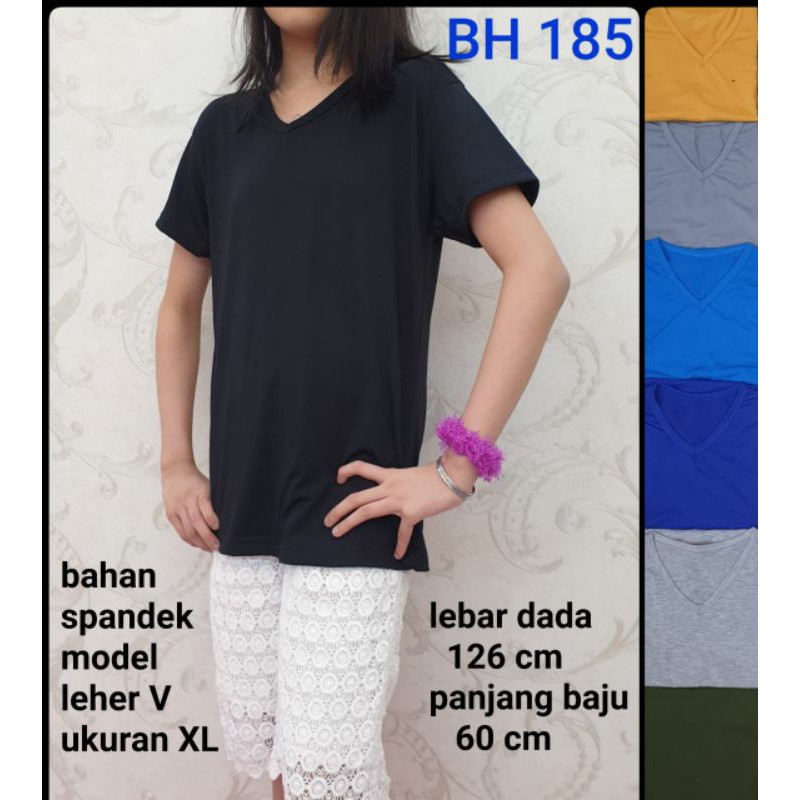 Spandek bahan bagus ukuran XL krah leher V