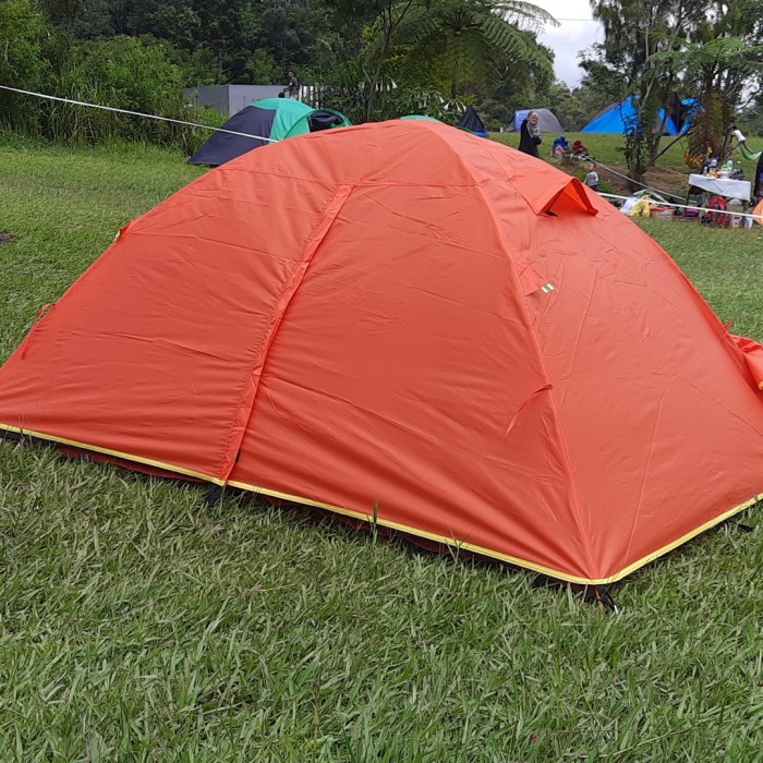 Alan - Tenda camping 2P / 3P orang LWY compas ultra light frame alloy - Orange